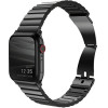 UNIQ Strova Strap Apple Watch 42/44/45mm Series 4/5/6/7/Se Stainless Steel Midnight Black - (UNIQ-44MM-STRVBLK)