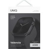 UNIQ Valencia Case Apple Watch Series 46mm Midnight Black - (UNIQ-46MM-VALMBLK)