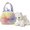 Fancy Pal - Plush Toy Princess Kitty Big Bow With Silver Crown In Colorful Bag 20 Cm Eco-Friendly - (61539)