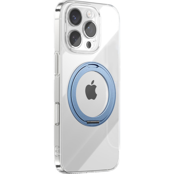 Joyroom JR-16JL6 Case For Iphone 16 Pro Max Ultra-Thin Magsafe Compatible With 360� Ring Stand - Blue - (JR-16JL8-blue)