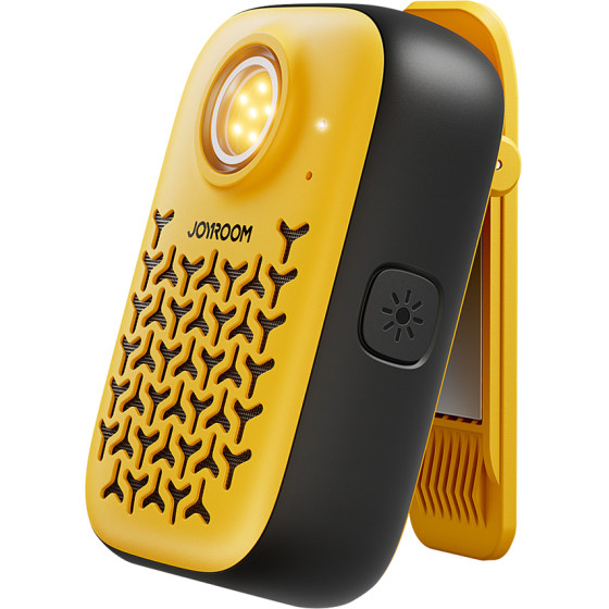 Joyroom Maya Portable Bluetooth Speaker With built-In flashlight, Resistant - Yellow - (JR-MS03)