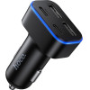 Hoco Car Charger 2xUsb A + 2xUsb C Pd QC3.0 42W Z63 black