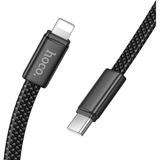 Hoco Flat Cable Usb C To Lightning Pd 30W 1 m X125 black