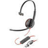 HP - Inc Poly Blackwire 3220 Stereo USB-C Headset +USB-C/A Adapter - (8X214AA)