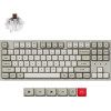 Keychron C1 Pro QMK/Via Mechanical Brown Sw. - 8K Polling Rate Hot Swap. 80% Us Retro Rgb - (C1PX-M3)