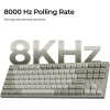 Keychron C1 Pro QMK/Via Mechanical Brown Sw. - 8K Polling Rate Hot Swap. 80% Us Retro Rgb - (C1PX-M3)