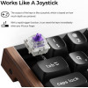 Keychron K6 He Special Wood Edition Wireless Magnetic Hall Effect Rgb Keyboard 65% Us - (K6H-F1)