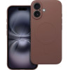 Silicone Mag Cover Case Compatible With Magsafe For Iphone 17 Air Brown OEM