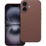 Silicone Mag Cover Case Compatible With Magsafe For Iphone 17 Air Brown OEM