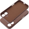 Silicone Mag Cover Case Compatible With Magsafe For Iphone 17 Air Brown OEM