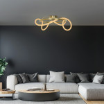 Kelvo Lighting Kelvo Glow ��������� ������ Led 34W 3400lm 360� Ac 220-240V IP20 ����������� ����� Cct �� ����������� ��� 2700K ��� 6000K Dimmable - Lumileds Smd Chip - ����� ������� - �60 x �60 x �30cm - 3 ������ ������� - (KLV-101-0149)