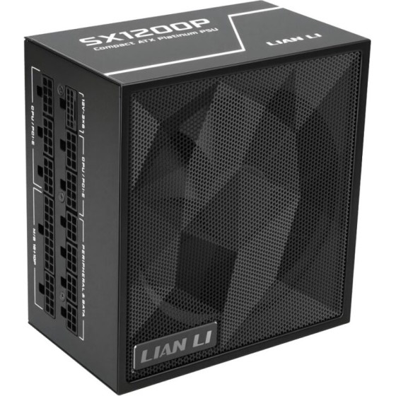 Lian Li Sx 1200P Black - Platinum 1200W - Atx 3.1 - 12V-2x6 - Japanese Capacitor - 10 Years Warranty - (G9P.SX1200P.B000.EU)