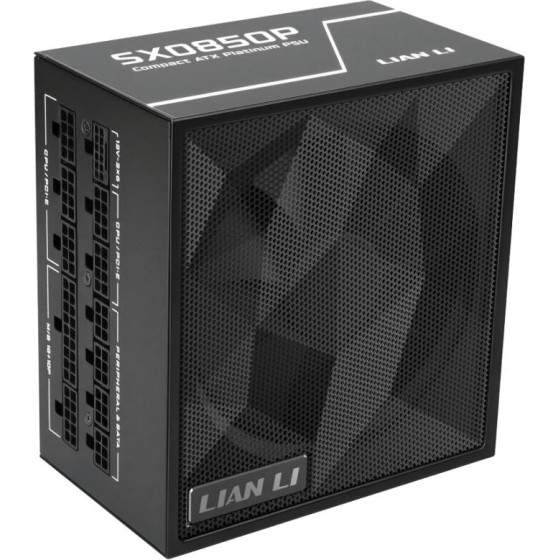 Lian Li Sx 850P Black - Platinum 850W - Atx 3.1 - 12V-2x6 - Japanese Capacitor - 10 Years Warranty - (G9P.SX0850P.B000.EU)