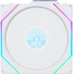 Lian Li Uni Fan TL-Lcd Wireless 140 White (1pc) Case Fan - No Controller Included - (G99.14TLLCD1W1W.00)