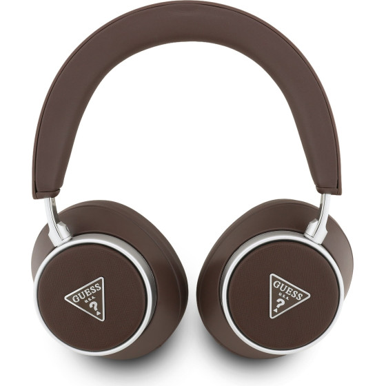 Guess Pu Saffiano Triangle Logo Enc Wireless Headphone Brown - (GUBHC15PGMRTRW)