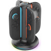 iPega SW2052 Charger Dock With Rgb For Joycon Controllers Nintendo Switch 2 Black - (PG-SW2052)