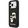 Karl Lagerfeld 3D Rubber Karl And Choupette Case For Iphone 17 Pro Black - (KLHCP17L3DRKCNK)