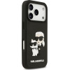 Karl Lagerfeld 3D Rubber Karl And Choupette Case For Iphone 17 Pro Black - (KLHCP17L3DRKCNK)