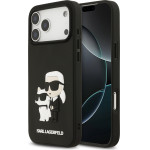 Karl Lagerfeld 3D Rubber Karl And Choupette Case For Iphone 17 Pro Max Black - (KLHCP17X3DRKCNK)