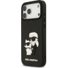 Karl Lagerfeld 3D Rubber Karl And Choupette Case For Iphone 17 Pro Max Black - (KLHCP17X3DRKCNK)