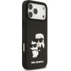 Karl Lagerfeld 3D Rubber Karl And Choupette Case For Iphone 17 Pro Max Black - (KLHCP17X3DRKCNK)