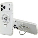 Karl Lagerfeld Ringstand Karl And Choupette Magsafe Case For Iphone 17 Pro Max White - (KLHMP17XHMRSKCH)