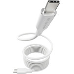 Empower By PanzerGlass(R) Magnetic 240W USB-C To USB-C Cable | Usb 2.0 | 1.5M | Silver White - (PG-EM84572)