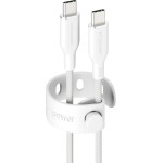 Empower By PanzerGlass(R) Racing 240W USB-C To USB-C Cable | Usb 2.0 | 1.2M | Silver White - (PG-EM77569)