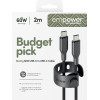 Empower By PanzerGlass(R) Racing 60W USB-C To USB-C Cable | Usb 2.0 | 2M | Space Black - (PG-EM94057)