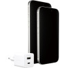 Empower By PanzerGlass(R) Turbo 35W Charger incl. USB-C + USB-A | Eu Plug | Silver White - (PG-EM94326)