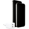 Empower By PanzerGlass(R) Turbo 45W Charger incl. 2 x USB-C | Eu Plug | Silver White - (PG-EM58685)