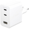 Empower By PanzerGlass(R) Turbo 70W Multiple Charger incl. 2 x USB-C + USB-A | Eu Plug | Silver White - (PG-EM31479)