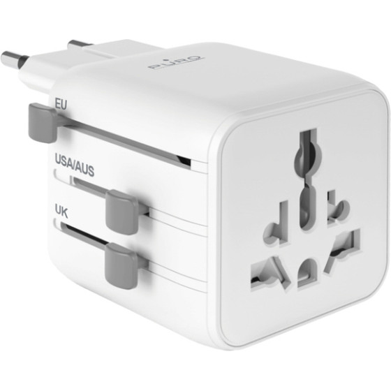 Puro Universal Travel Adapter - White - (PUWTA1WHI)