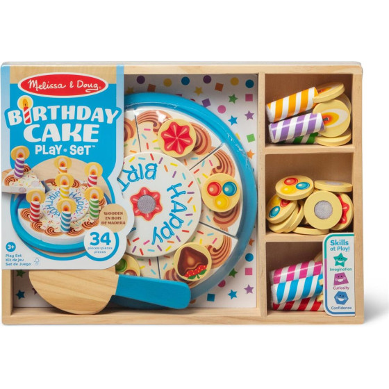 Melissa & Doug Pretend Play: Wood - Birthday Cake (6074876)