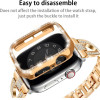 Sonique ���� ��������� Luxury Diamond Pc ��� Apple Watch 4/5/6/SE/Se 22 44mm �����