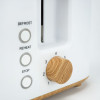 Jocca 2-Slice Toaster Nature Line White Bamboo - (J-2185)