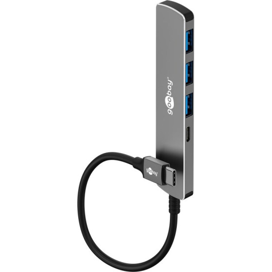 Goobay Slim 4-Port Usb Hub, USB-C To USB-C/USB-A, 5 Gbit/s - (79158)