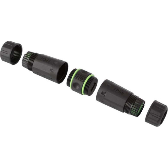 Techly Professional IWP-Md C6-IP68T-Sl - Slim ��������� Coupler Cat.6 RJ45 F/F IP68