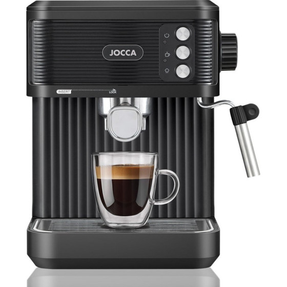 Jocca 20 Bar Espresso Machine With Steam Wand And 1.8 Litre Water Tank Black - (J-2713)