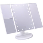 Jocca Foldable Makeup Mirror With Led Light And 1X/2X/3X Magnification White - (J-2722)