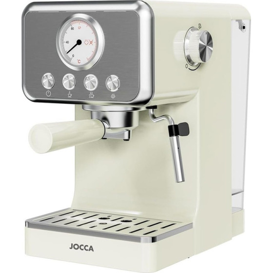 Jocca Retro Espresso Coffee Machine 15 Bars With Removable Deposit 1.7L Creme - (J-2709)