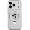 Karl Lagerfeld Ringstand Karl And Choupette Magsafe Case For Iphone 17 Pro White - (KLHMP17LHMRSKCH)
