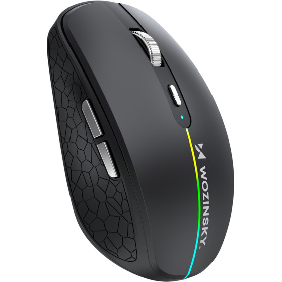 Wozinsky Wireless Mouse With Rgb Backlight - Black - (WMGK-1132)