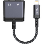 Lito - Audio Adapter - Lightning To Jack 3.5mm, Type-C, Support Calls, Fast Charging, Volume Control, 60W - Black - (LA04L)