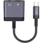 Lito - Audio Adapter - Type-C To Jack 3.5mm, Type-C, Support Calls, Fast Charging, Volume Control, 60W - Black - (LA04T)