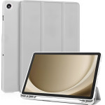 Techsuit - Flex Trifold (With Pencil Holder) - Samsung Galaxy Tab A11 Plus / A9 Plus - Gray