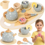 Kruzzel Children's Tea Set Gray 26394 - (18725-0)