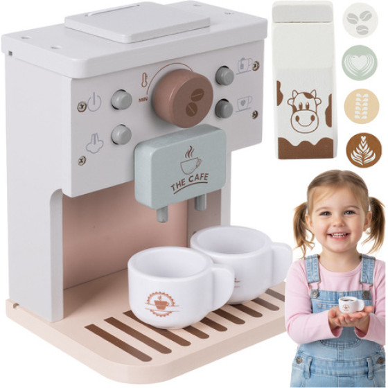 Kruzzel Wooden Coffee Maker For Children 26512 - (18724-0)