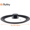 Ruhhy 3-in-1 Silicone Lid 18/20/22cm 25563 - (18722-0)