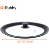 Ruhhy 3-in-1 Silicone Lid 28/30/32cm 25561 - (18721-0)